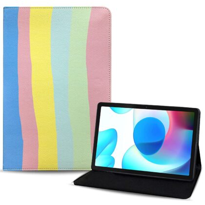 TGK Printed Classic Design Leather Stand Flip Case Cover for Realme Pad 10.4 inch (Pattern_2)