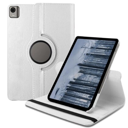 TGK Flip Cover for Nokia Tab T21 10.36 inch (White, Dual Protection, Pack of: 1)