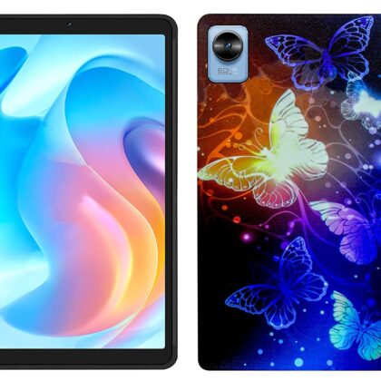 TGK Printed Classic Design Soft Silicon Back Cover for Realme Pad Mini 3 / Realme Pad Mini 4 8.68 inch Tablet (Butterfly Pattern)