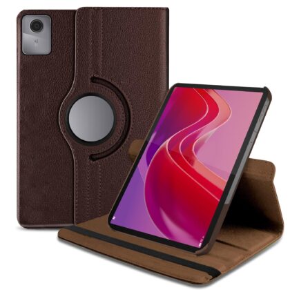 TGK Flip Cover for Lenovo Tab M11 LTE 10.95 Inch (Brown, Dual Protection, Pack of: 1)