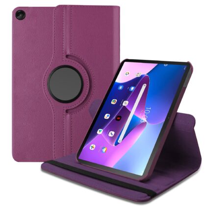 TGK Flip Cover for Lenovo Tab M10 Plus (3rd Gen) 10.61 Inch (Purple, Dual Protection, Pack of: 1)