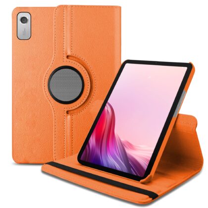 TGK Flip Cover for Lenovo Tablet M9 9 Inch (Orange, Dual Protection, Pack of: 1)