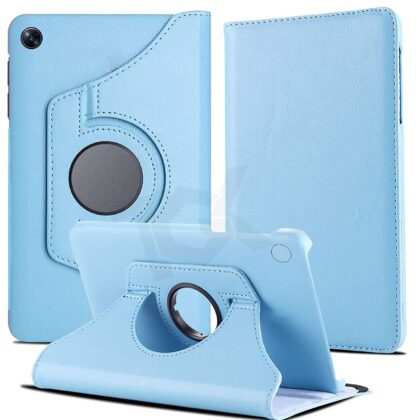 TGK 360 Degree Rotating Leather Smart Rotary Swivel Stand Case Cover for Oppo Pad Air 10.36 inch Tab (Sky Blue)