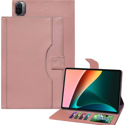 TGK Multi-Angle with Viewing Stand Leather Flip Case Cover for Xiaomi Mi Pad 5 Cover 11 inch Tablet (Pink)