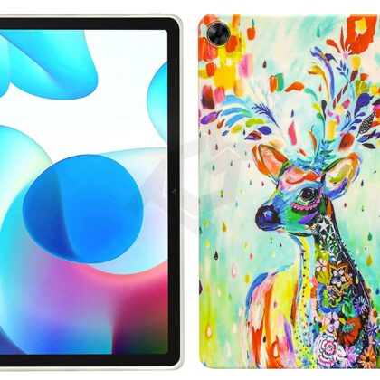 TGK Printed Classic Design Back Case Cover for Realme Pad 10.4 inch (Deer Painting)