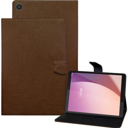 TGK Flip Cover for Lenovo Tab M8 4th Gen 8 inch (Brown, Dual Protection, Pack of: 1)