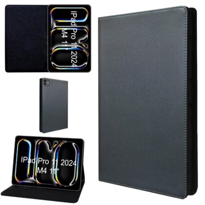 TGK Flip Cover for Apple iPad Pro 11 inch (M4) 2024 (Grey, Dual Protection, Pack of: 1)