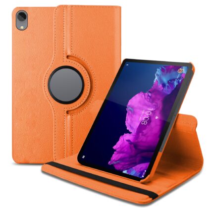 TGK Flip Cover for Lenovo Tab P11 11.0 inch TB-J606F J606X (Orange, Dual Protection, Pack of: 1)