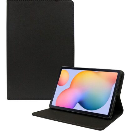 TGK Executive Leather Flip Cover with Silicone Back Case for Samsung Galaxy Tab S6 Lite 10.4 Cover Model SM-P610/P615 (2020 Release) Black