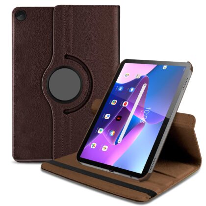 TGK Flip Cover for Lenovo Tab M10 FHD 3rd Gen 10.1 inch TB328FU TB328XU (Brown, Dual Protection, Pack of: 1)