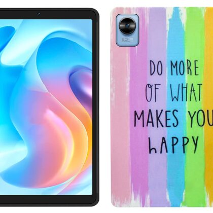 TGK Printed Classic Design Soft Silicon Back Cover for Realme Pad Mini 3 / Realme Pad Mini 4 8.68 inch Tablet (Rainbow Pattern_4)