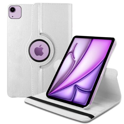 TGK Flip Cover for Apple iPad Air 11 inch M2 2024 (White, Dual Protection, Pack of: 1)