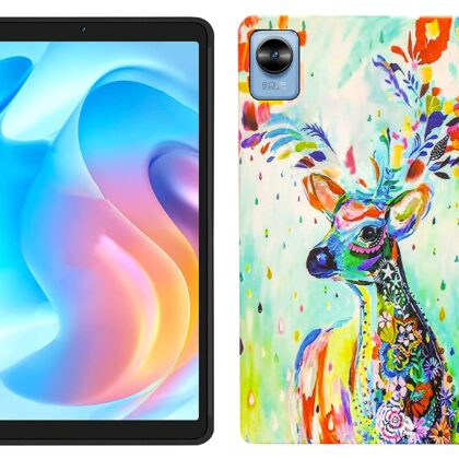 TGK Printed Classic Design Soft Silicon Back Cover for Realme Pad Mini 3 / Realme Pad Mini 4 8.68 inch Tablet (Deer Painting)
