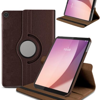 TGK Flip Cover for Lenovo Tab M8 4th Gen 8 Inch 2023 TB-300FU TB-300XU (Brown, Dual Protection, Pack of: 1)