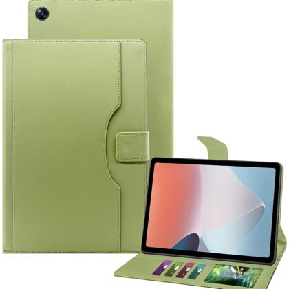 TGK Multi-Angle with Viewing Stand Leather Flip Case Cover for Oppo Pad Air 10.36 inch Tab (Mint Green)