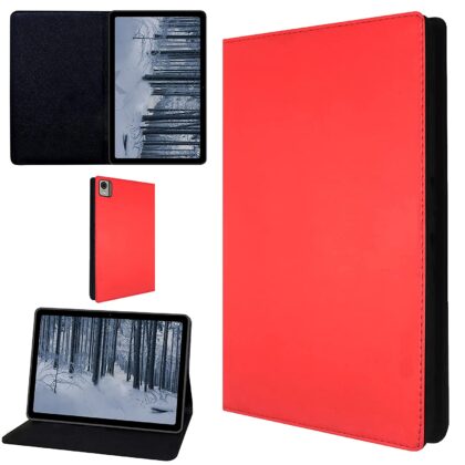 TGK Leather Stand Flip Case Cover for Nokia Tab T21 10.36 inch Tablet (Red)