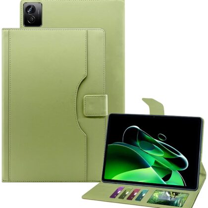 TGK Multi-Angle with Viewing Stand Leather Flip Case Cover for Realme Pad X 11 inch Tablet Cover (Mint Green)