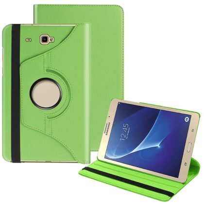 TGK 360 Degree Rotating Leather Smart Rotary Swivel Stand Case Cover Compatible for Samsung Galaxy TAB J Max 7 inch/Tab A 7.0 inch SM- T280, T285 – Green