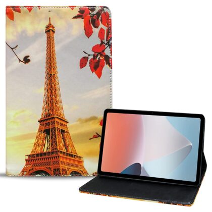 TGK Printed Classic Design with Viewing Stand Leather Flip Case Cover for Oppo Pad Air 10.36 inch Tablet with Precise Cutouts (Sunset Design)
