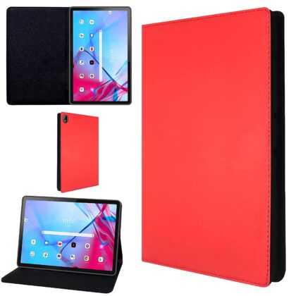 TGK Leather Stand Flip Case Cover for Lenovo Tab P11 5G FHD 11 inch (27.94 cm) Tablet (Red)