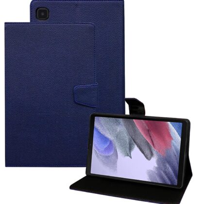 TGK Executive Adjustable Stand Leather Flip Case Cover for Samsung Galaxy Tab A7 Lite 8.7 inch 2021 (Dark Blue)