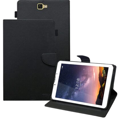 TGK Leather Flip Stand Case Cover Pouch for Swipe Strike 17.78 CM 7 inch Tablet (Black)