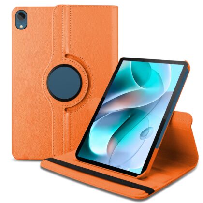 TGK Flip Cover for Motorola tab g70 LTE 11 inch (Orange, Dual Protection, Pack of: 1)