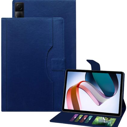 TGK Multi-Angle with Viewing Stand Leather Flip Case Cover for Redmi Pad 10.61 inch Tablet (Dark Blue)