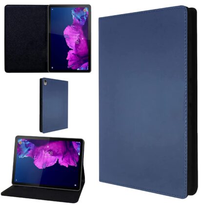 TGK Leather Stand Flip Case Cover for Lenovo Tab P11/P11 Plus 11 inch TB-J606F/J606X (Blue)