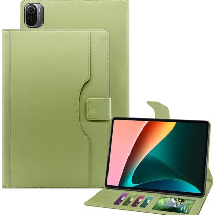 TGK Multi-Angle with Viewing Stand Leather Flip Case Cover for Xiaomi Mi Pad 5 Cover 11 inch Tablet (Mint Green)