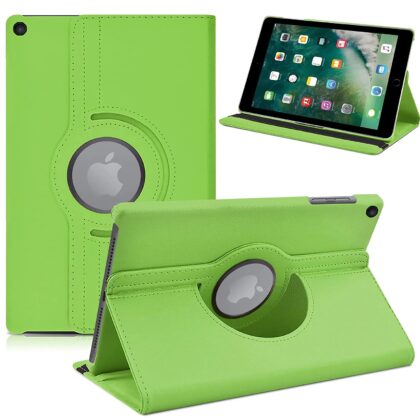 TGK 360 Degree Rotating Stand Magnetic Smart Auto Sleep-Wake Function Case Cover for iPad 9.7 inch Cover, iPad 5th Generation 2017 Model A1822 A1823 A1893 A1954 -Green