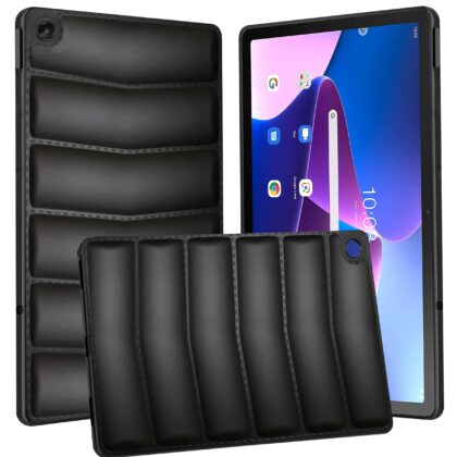 TGK Back Cover for Lenovo Tab M10 Plus 3rd Gen 10.6 Inch TB125FU TB128XU (Black, Dual Protection, Pack of: 1)