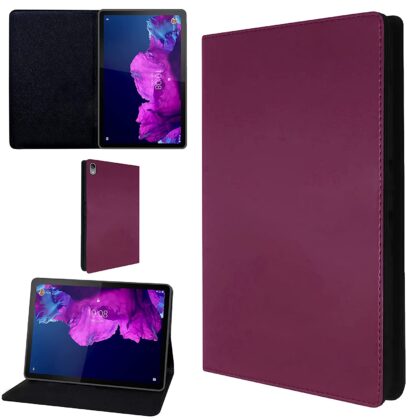 TGK Leather Stand Flip Case Cover for Lenovo Tab P11/P11 Plus 11 inch TB-J606F/J606X (Violet)