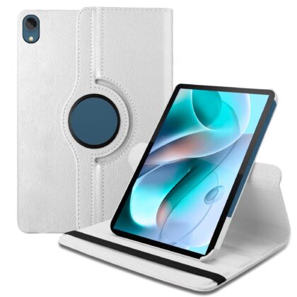 TGK Flip Cover for Motorola tab g70 LTE 11 inch (White, Dual Protection, Pack of: 1)