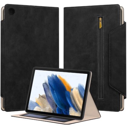 TGK Flip Cover for Samsung Galaxy Tab A8 10.5 inch (Black, Dual Protection, Pack of: 1)