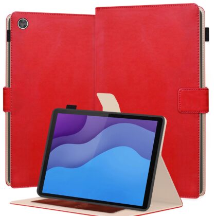 TGK Flip Cover for Lenovo Tab M10 2nd Gen 10.1 inch TB-X306X / TB-X306F (Red, Dual Protection, Pack of: 1)