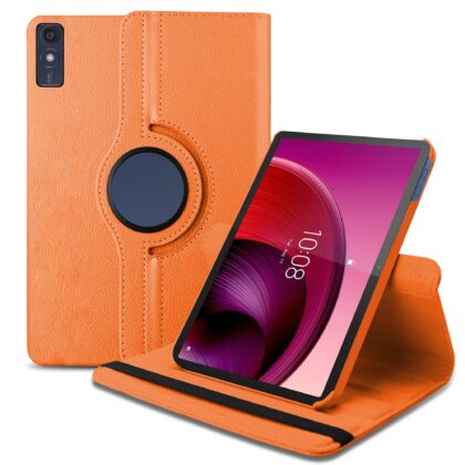 TGK Flip Cover for Lenovo M10 5G 10.61 inch (Orange, Dual Protection, Pack of: 1)