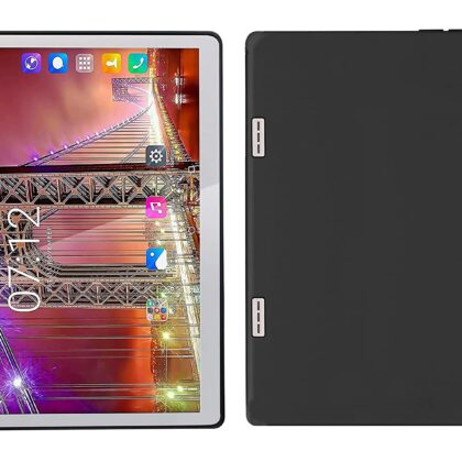 TGK Plain Design Matte Finished Soft Back Case Cover Compatible for Fusion5 4G Tablet 10.1 Inch (25.65 cm) (Black)