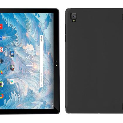 TGK Plain Design Matte Finished Soft Back Case Cover for Acer One 10 T4-129L 10 inch Tablet (Black)