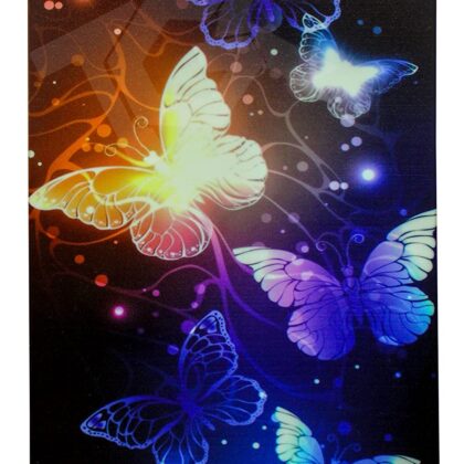 TGK Printed Classic Design Slim Lightweight Shock Absorption Back Cover Case for Lenovo Tab M8 HD 2nd Gen 8 inch Tablet / Tab M8 HD 3rd Gen 8″ [TB-8505X / TB-8505F / TB-8506X] (Butterfly Pattern)