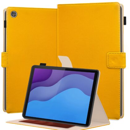 TGK Flip Cover for Lenovo Tab M10 2nd Gen 10.1 inch TB-X306X / TB-X306F (Yellow, Dual Protection, Pack of: 1)