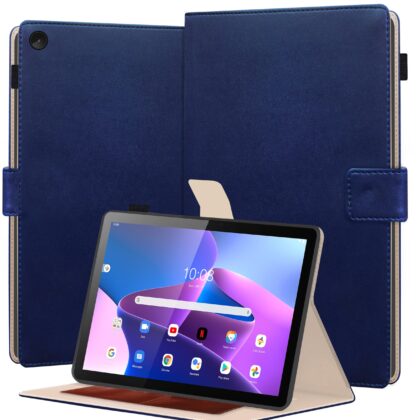 TGK Flip Cover for Lenovo Tab M10 Plus 3rd Gen 10.6 Inch TB125FU TB128XU (Blue, Dual Protection, Pack of: 1)