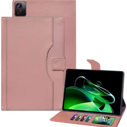TGK Multi-Angle with Viewing Stand Leather Flip Case Cover for Realme Pad X 11 inch Tablet Cover (Pink)