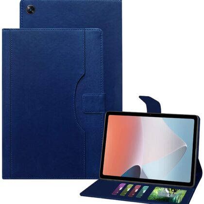 TGK Multi-Angle with Viewing Stand Leather Flip Case Cover for Oppo Pad Air 10.36 inch Tab (Dark Blue)
