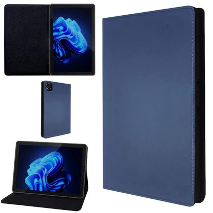 TGK Leather Stand Flip Case Cover for Itel PAD ONE 10.1 inch Tablet (Blue)