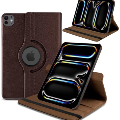 TGK Flip Cover for Apple 2024 iPad Pro (M4) 11.0 Inch (Brown, Dual Protection, Pack of: 1)