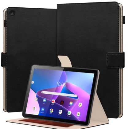 TGK Flip Cover for Lenovo Tab M10 FHD 3rd Gen 10.1 inch TB328FU TB328XU (Black, Dual Protection, Pack of: 1)