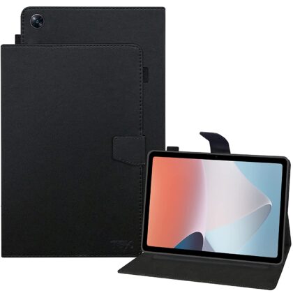 TGK Leather Flip Stand Case Cover for Oppo Pad Air 10.36 inch Tablet with Pencil Holder, Black