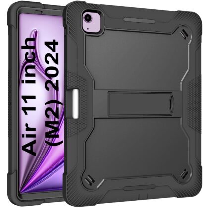 TGK Bumper Case for Apple iPad Air 11 inch M2 2024 (Black, Dual Protection, Pack of: 1)