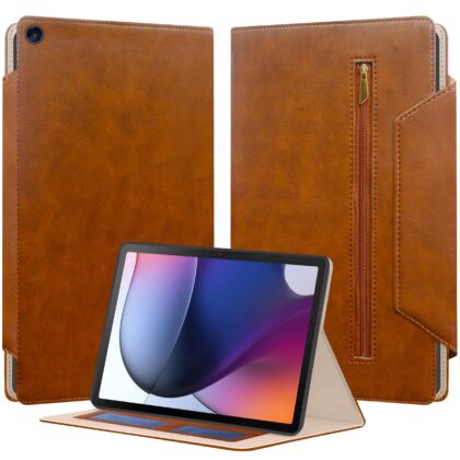 TGK Flip Cover for Motorola Tab G62 10.61 inch (Orange, Dual Protection, Pack of: 1)
